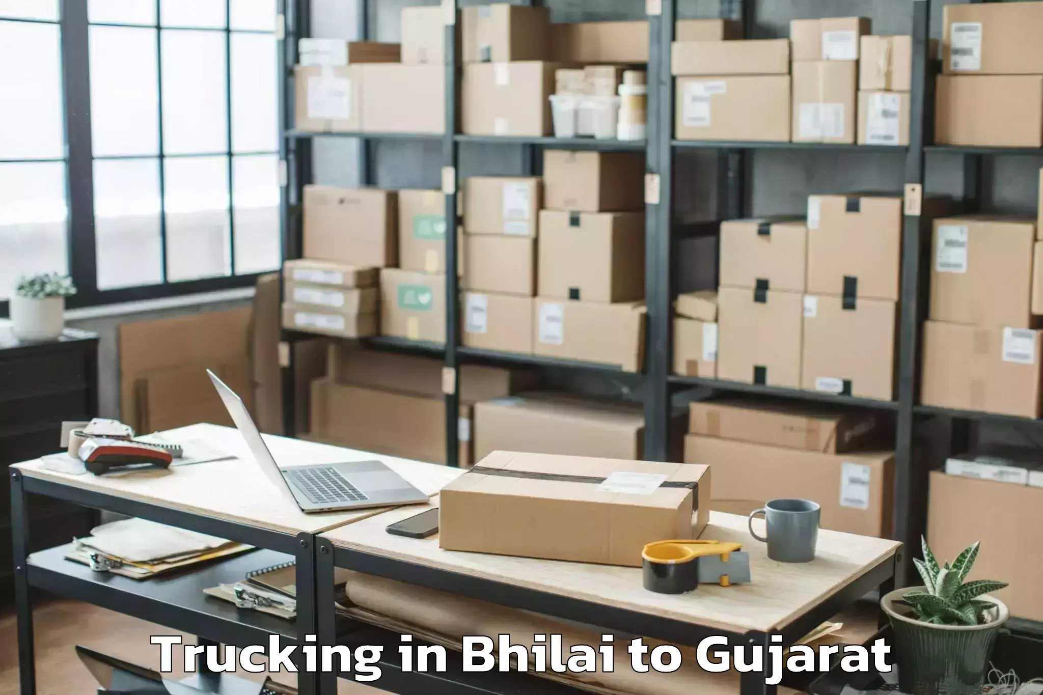 Hassle-Free Bhilai to Udhana Trucking